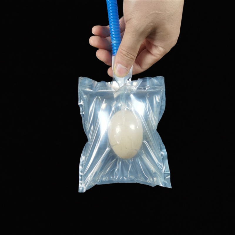Paquete de transporte de huevos bolsa protectora inflable a prueba de golpes y resistencia a la presión 15x15cm