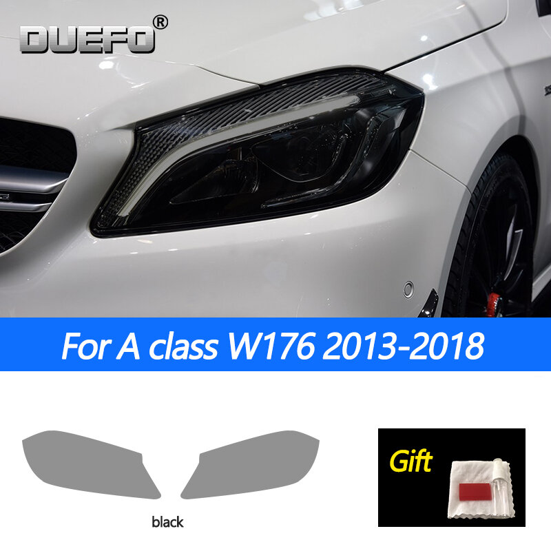 Adesivo in TPU trasparente per pellicola protettiva per faro per auto 2 pezzi per Mercedes Benz classe A W176 W177 A45 A35 AMG accessori