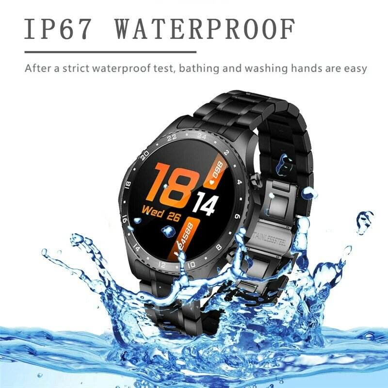 Lige 2021 novo relógio inteligente masculino tela de toque completa esportes fitness relógio ip67 à prova dip67 água bluetooth para android ios smartwatch dos homens