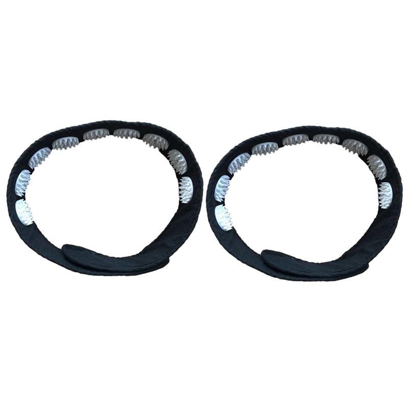 1 conjunto 2 pçs headbands confortável aliviar dor de cabeça promover circulação sanguínea cintas de cabeça (preto)