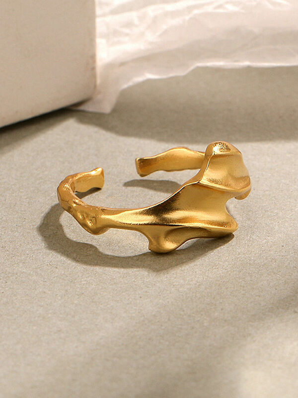 Anello di apertura per decorazione di Design di moda in argento Sterling 925 di soffici per gioielli da donna con anelli regolabili di fidanzamento minimalista