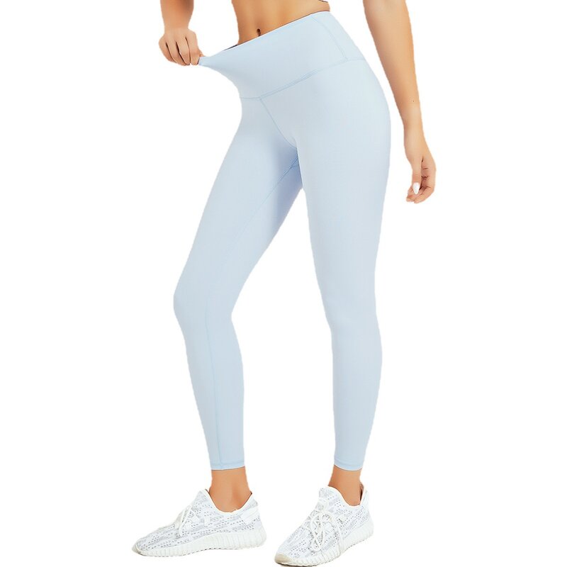 Leggings de Yoga taille haute pour femmes, pantalon de course, de Fitness, de Gym, d'entraînement, couleur unie
