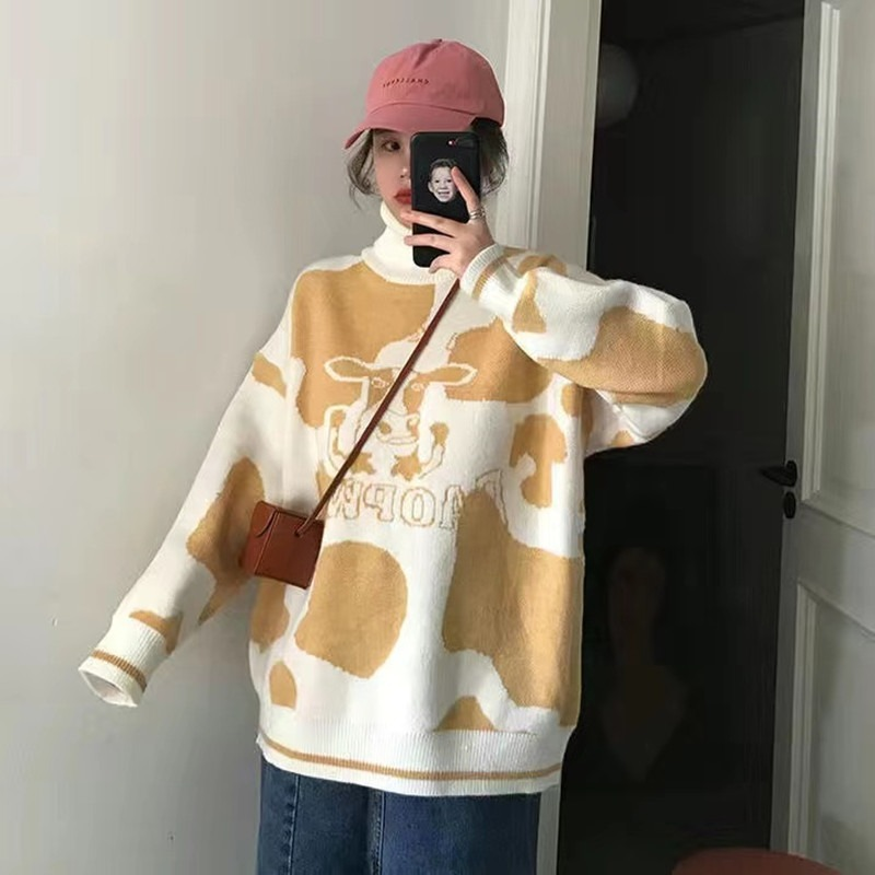 Suéter holgado para mujer, jersey de estilo coreano, versión coreana, abrigo que combina con todo, nuevo, Otoño/Invierno, envío gratis, 2021
