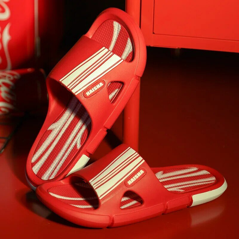 2021 Summer New Colorful Slippers Female Man Breathable Non-Slip Sandals Casual Beach Shoes Couples Outside Home Sport Slides