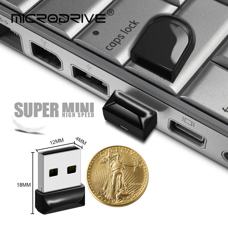 Hot Verkoop Super Mini Pendrive 8Gb 16Gb Usb Flash Drive 32Gb 64Gb 128Gb Tiny Pen drive Waterdicht Memory Stick Opslagapparaat