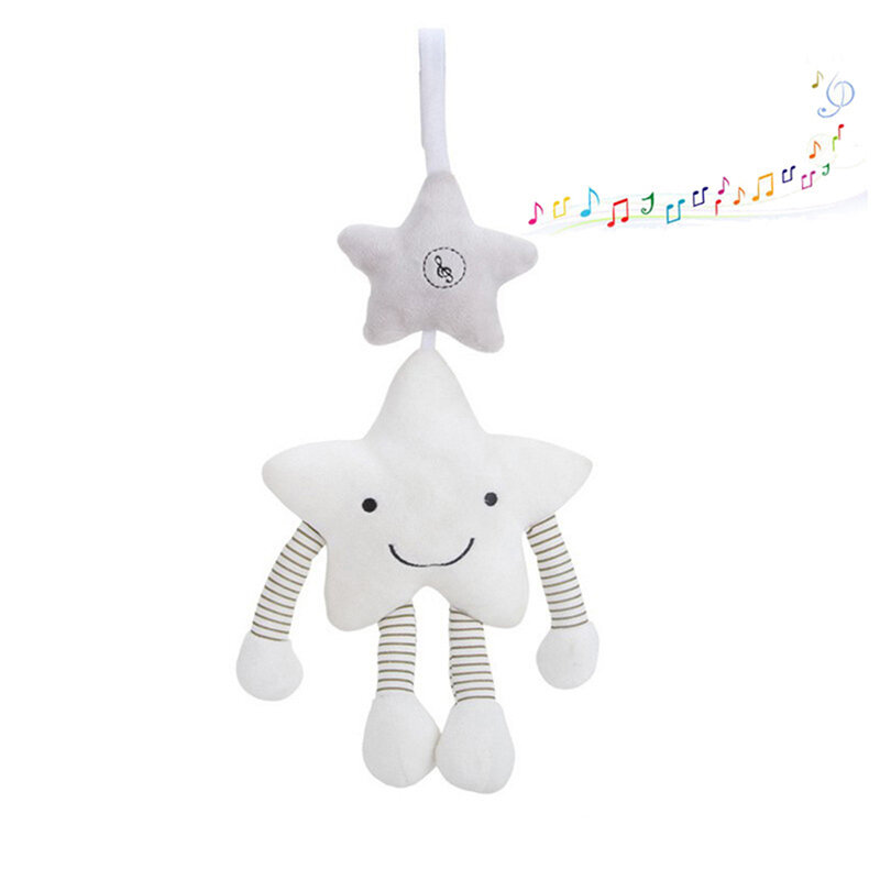 Baby Toys 0-12 Months Star Clouds Plush Infant Soft Baby Rattles Bed bell Toy