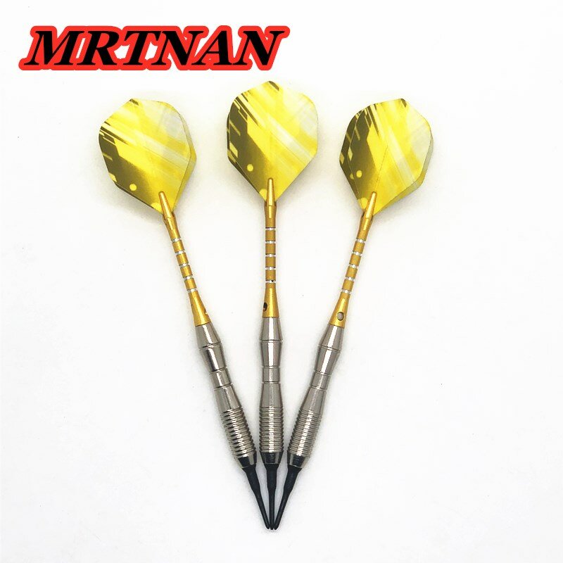 New 3pcs/set of 18g electronic darts hot-selling indoor throwing darts, equipped with aluminum alloy dart rod and PET dart wing