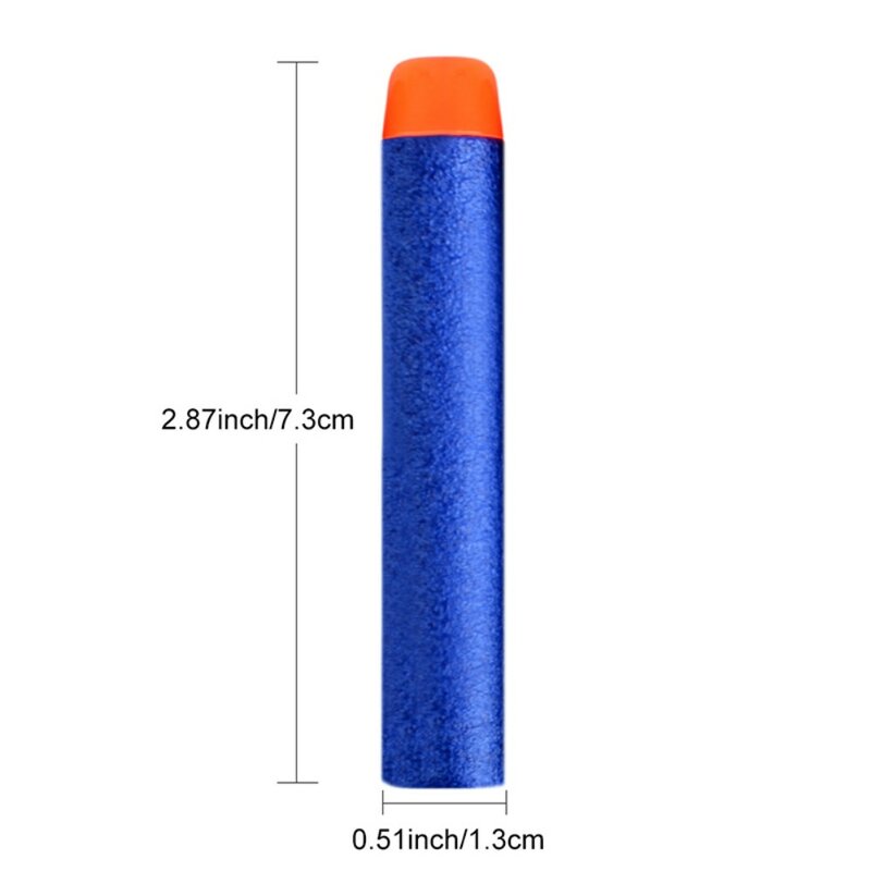 50PCS For Nerf Bullets Soft Hollow Hole Head 7.2cm Refill Darts Toy Gun Bullets for Nerf Series Blasters Xmas Kid Children Gift