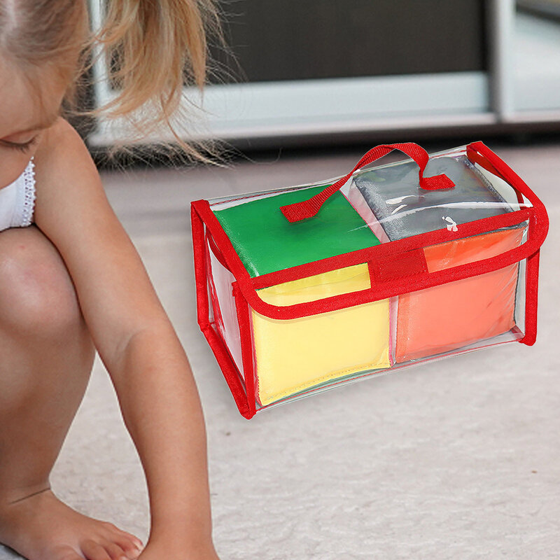 교육용 게임 주사위 세트, 깔끔한 주머니가 있는 부드러운 큐브, Eearly 교육용 맞춤형 학습 큐브
