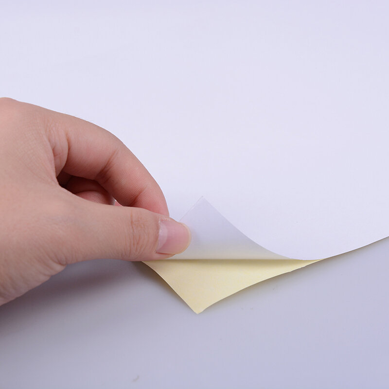 Papel adesivo autoadesivo para escritório, papel autoadesivo a4 fosco 10 com 210mm x 297mm para escritório