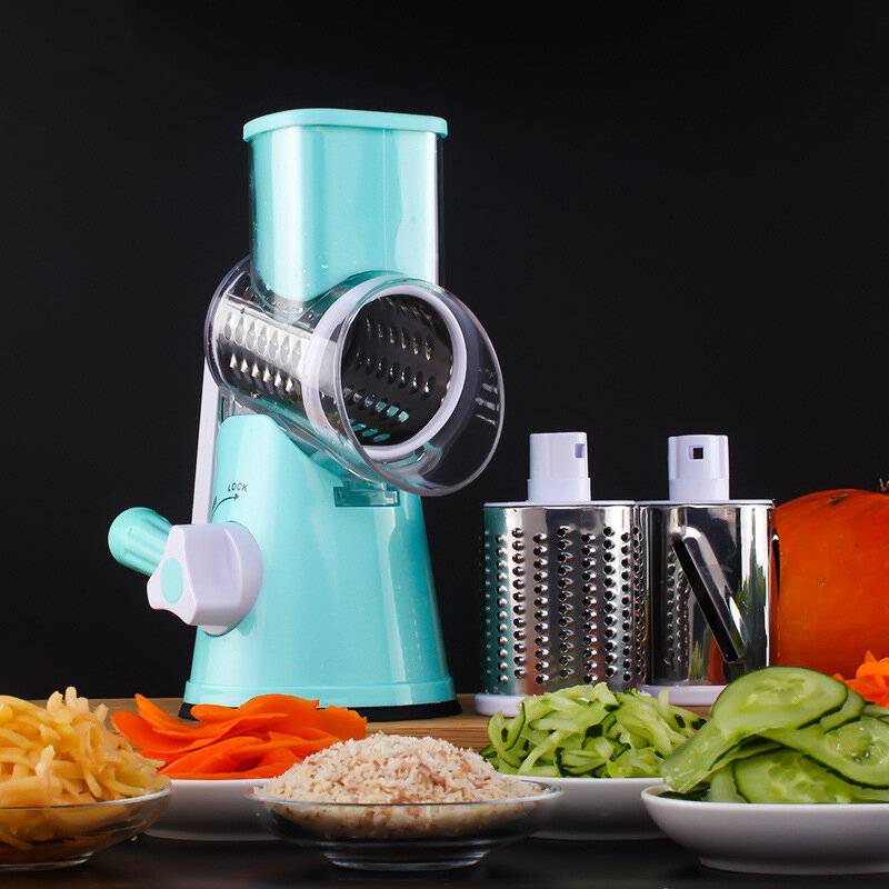 Tagliaverdure affettatrice rotonda grattugia patate carota formaggio trituratore robot da cucina tritatutto per verdure utensile da cucina a rulli