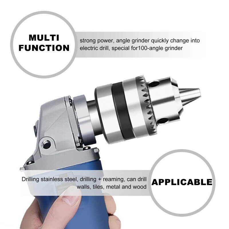Type 100 Angle Grinder Is Converted Into An Hand Electric Drill Adapter Connector Chuck Clamping Power Tool Special Accessories