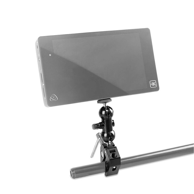 Dual Ballhead Magic Arm Super Clamp Mount for Flash LCD Monitor LED Video Light DV SLR DSLR Camera Accessories