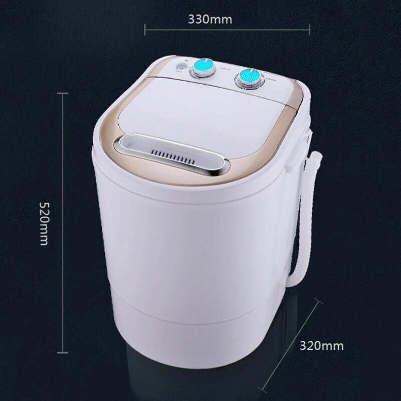 Mini máquina de lavar roupa semiautomática pequena com secador giratório mini secador de desidratação