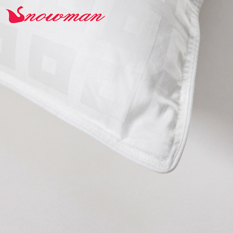 Snowman 기하학 화학 섬유 베개 폴리 에스터 코튼 필링 51*71cm 침대 베개 잠자는 가정용 섬유 제품