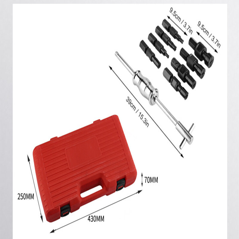 9Pc Blind Gat Kit Slide Hammer Pilot Interne Lagertrekker Lager Extractor Removal Kit
