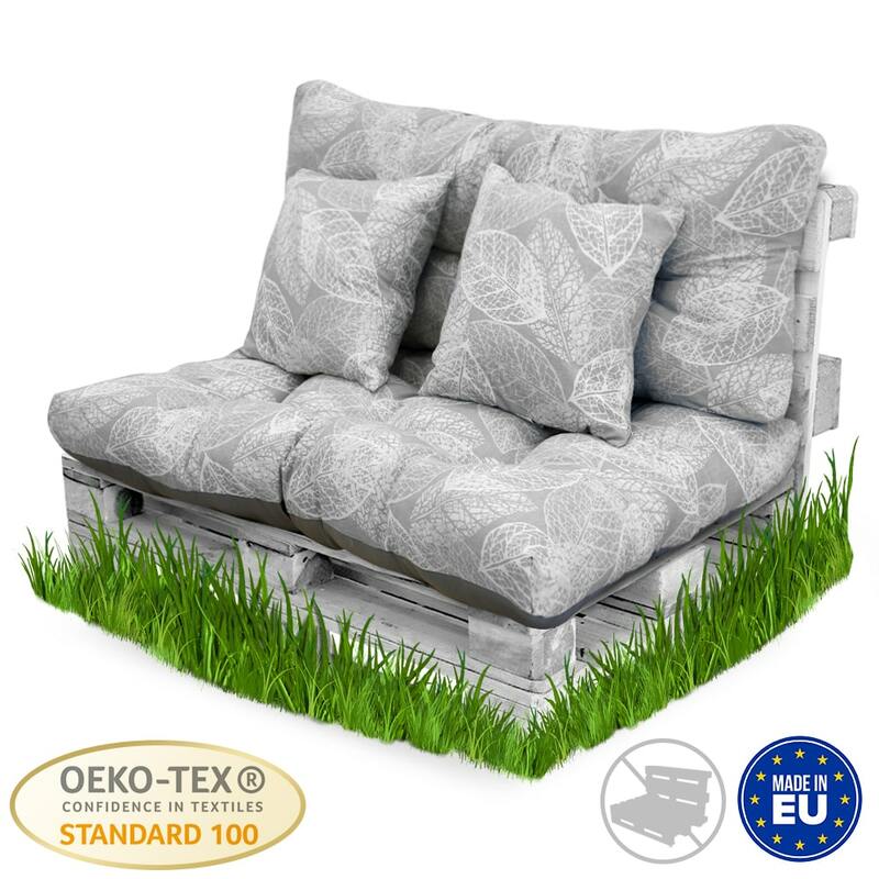 Casahorra palete fibra de apoio para páletes, incluem assento e encosto, ideal para jardim, terraço, varanda pátio, branco