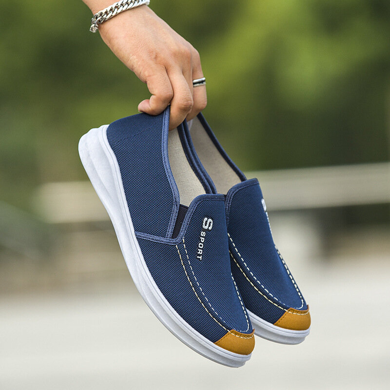 New style men's canvas shoes in spring