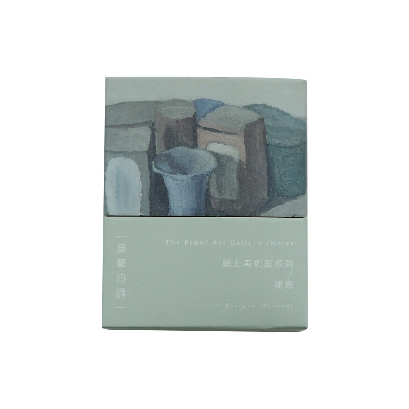 Memo Pad Handbook Material Decoration Background Backing Paper Museum Series Retro 200 Sheets 4 Styles Self-adhesive