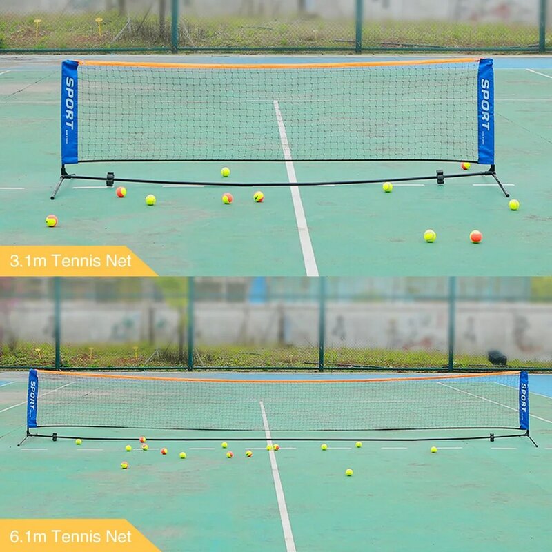Kryty odkryty siatkówka podjazd podwórko Badminton składany przenośny sąd standardowy dorośli dzieci siatka tenisowa PE Sport Training