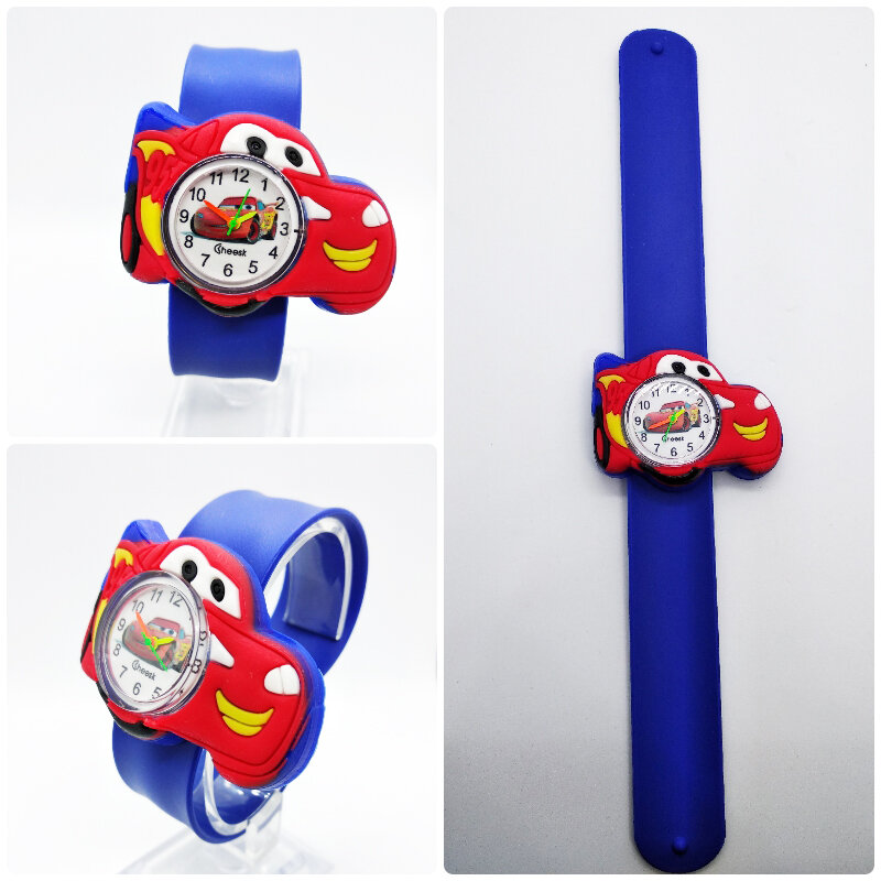 Cartoon Car Watch bambini tempo di apprendimento giocattolo orologi per bambini per ragazze ragazzi regalo di buon compleanno studenti orologio braccialetto per bambini