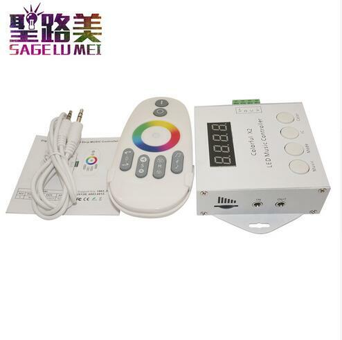 Controlador de música de banda LED Digital direccionable, controlador de música de píxeles coloridos x1 x2, 12V, 24V, WS2812, WS2811, WS2813, 6803, IC