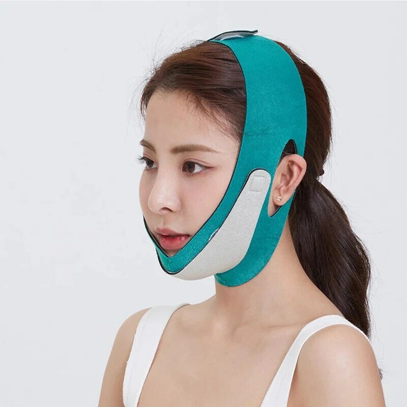 Masque de sommeil 3D réutilisable et respirant pour femmes, Anti-rides, amincissant, Bandage en forme de V, lifting complet du visage