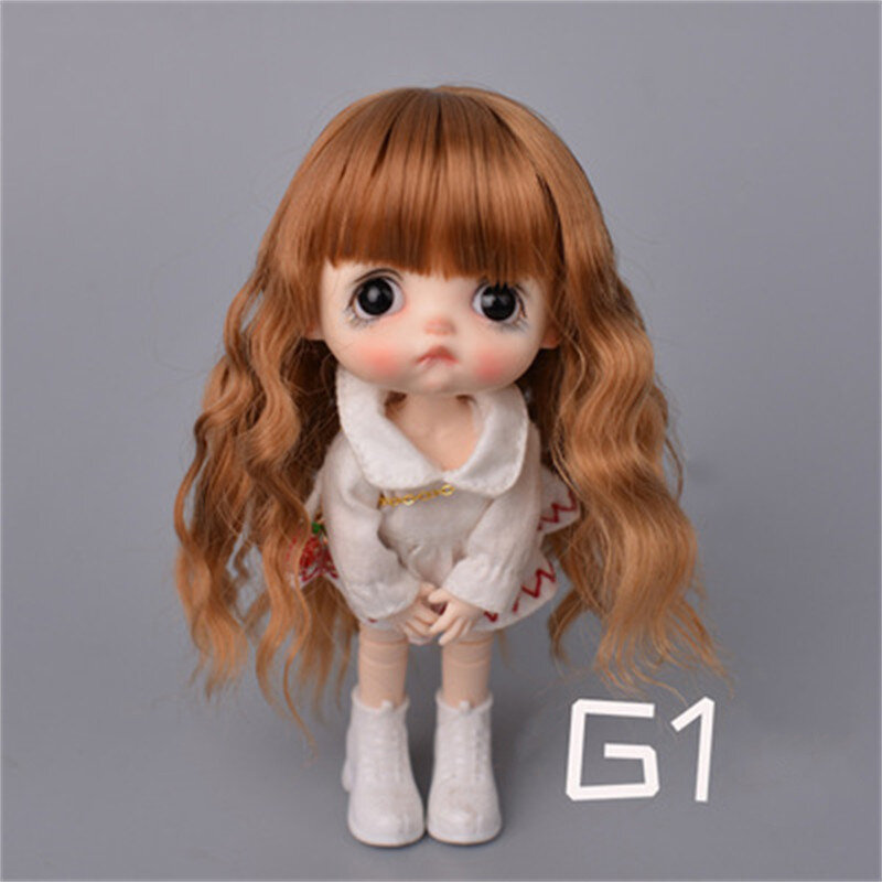 Новый искусственный мохеровый парик Подходит для куклы 1/8 OB11 BJD SD куклы «сделай сам», аксессуары для парика