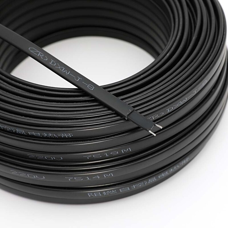 8mm largeur 20 W/m peut être utilisé à l'intérieur des tuyaux câble chauffant de Protection contre le gel auto-régulant/fil chaud pour le dégivrage, la fonte de la neige, etc.