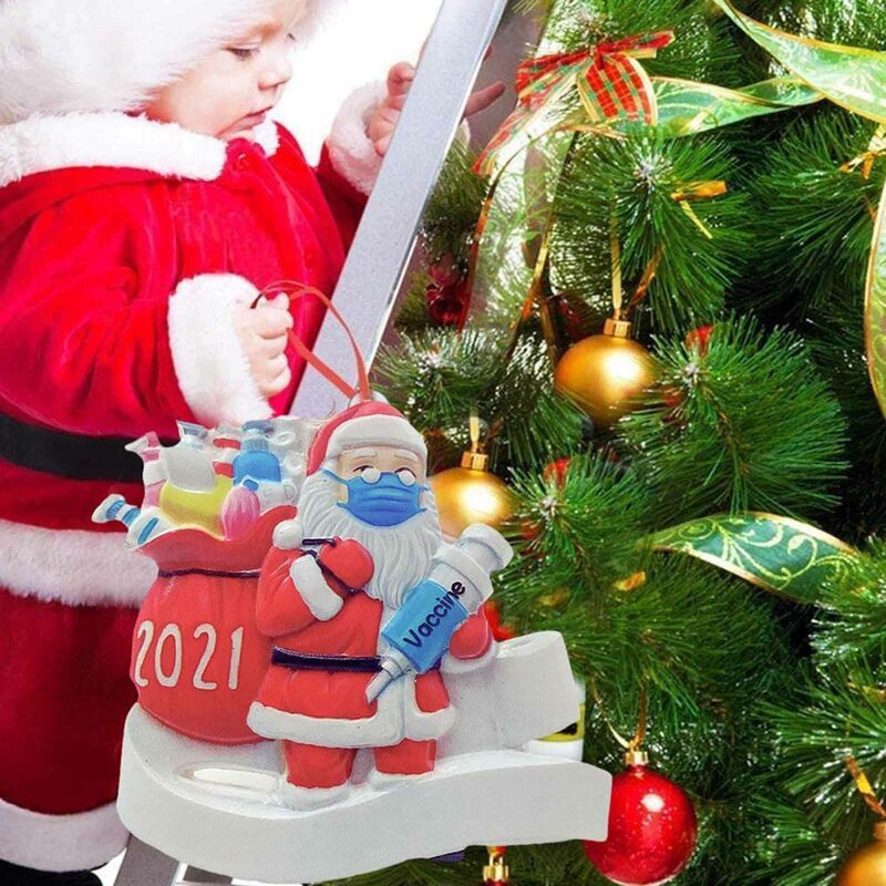 2021-2022 Christmas Ornament Santa Claus Decorate Xmas Tree Hanging Pendant F9K1 Christmas Pendant Drop Ornaments
