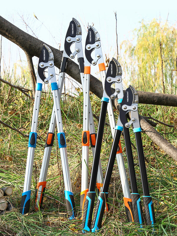 DTBD тяжелые секаторные ножницы, телескопические Храповые секаторные ножницы для дерева, садовые секаторные ножницы, инструмент для обрезки ...