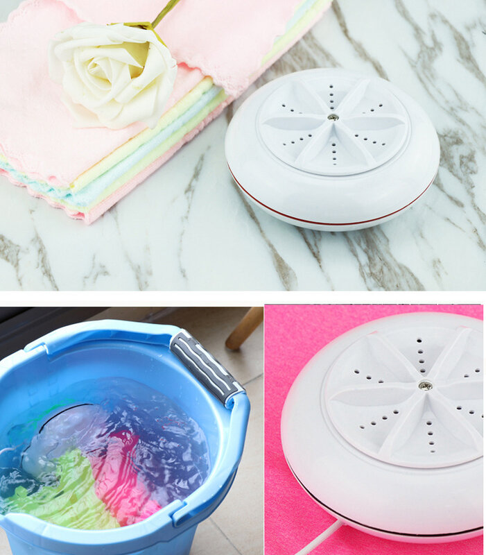 Alt-badewanne Mini Waschmaschine Ultraschall Reinigung Kleine Tragbare Washer USB Schlafsaal Mini Wäsche Maschine Falten Wäsche Wanne