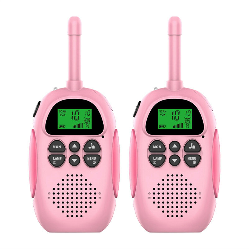 New2pcs walkie talkie pai-filho interativo brinquedo walkie-talkie 3km gama esportes ao ar livre ciclismo comunicação remota