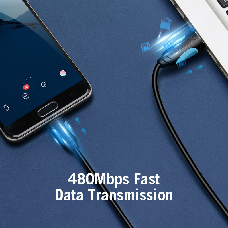 Vention Micro USB kabel szybkie ładowanie drutu dla androida telefon komórkowy synchronizacja danych kabel ładowarki do Samsung HTC Xiaomi USB C kabel