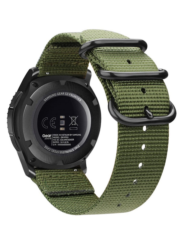 22 มม.20 มม.สำหรับSamsung Gear S3 Frontier Galaxy watch3 Band HUAWEIนาฬิกาGT 2/2E S2 เกียร์Active 2 18/24/20/20 มม.
