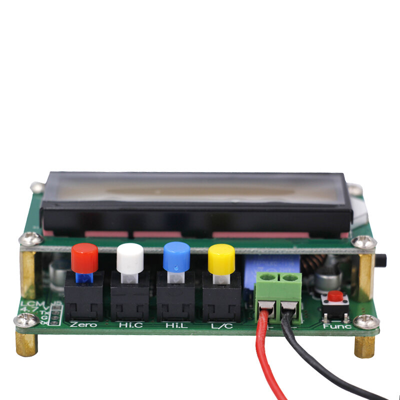 Lc100-цифровой ЖК-дисплей высокоточный инструмент для измерения емкости и индуктивности метр конденсатор с алюминиевой крышкой, тестер часто...