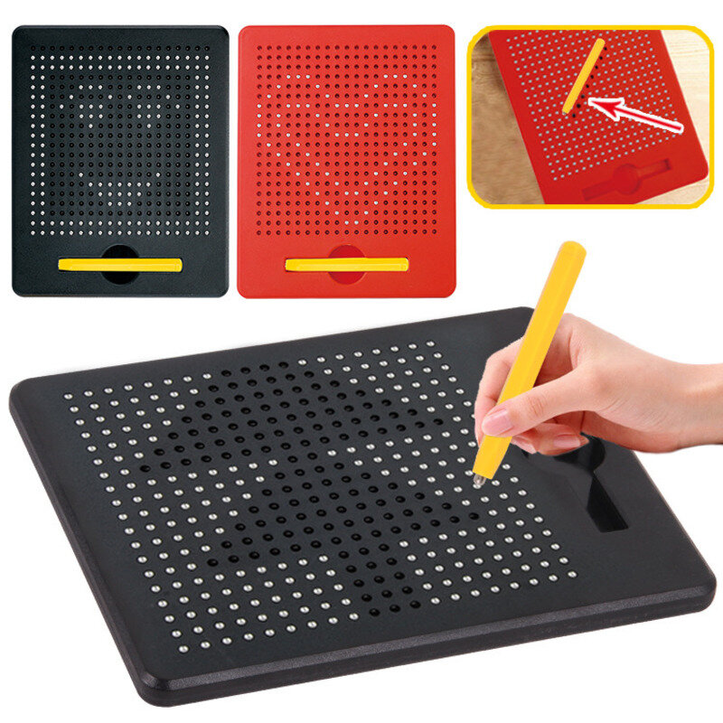 Bola magnética esboço almofada tablet com ímã caneta crianças aprendendo desenho placa brinquedos educativos para crianças adulto notebook presente
