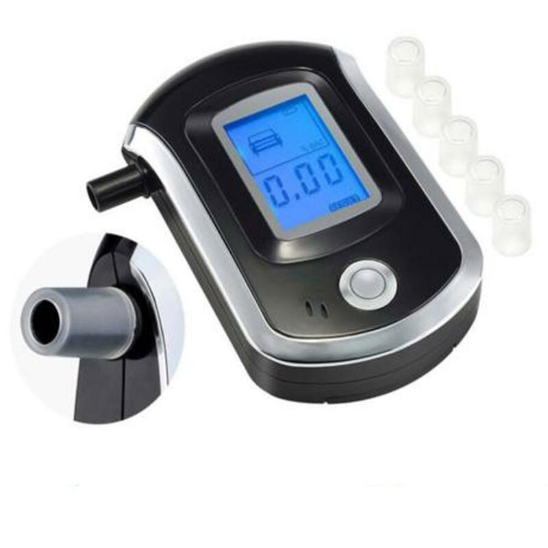 Avançado digital respiração álcool testador bafômetro analisador detector lcd bafômetro portátil bafômetro