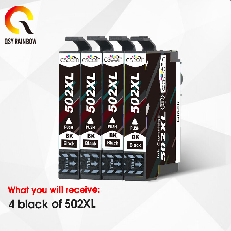 Совместимый чернильный картридж QSYRAINBOW T 502 для EPSON 502 T502 XL 50expressions 2XL Premium XP5100 XP5105