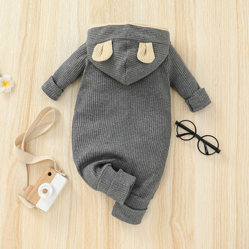 Barboteuse tricotée en coton pour nouveau-né, vêtements unisexe pour bébé, barboteuse à manches longues, jolie combinaison pour nourrissons, automne et printemps, 2021