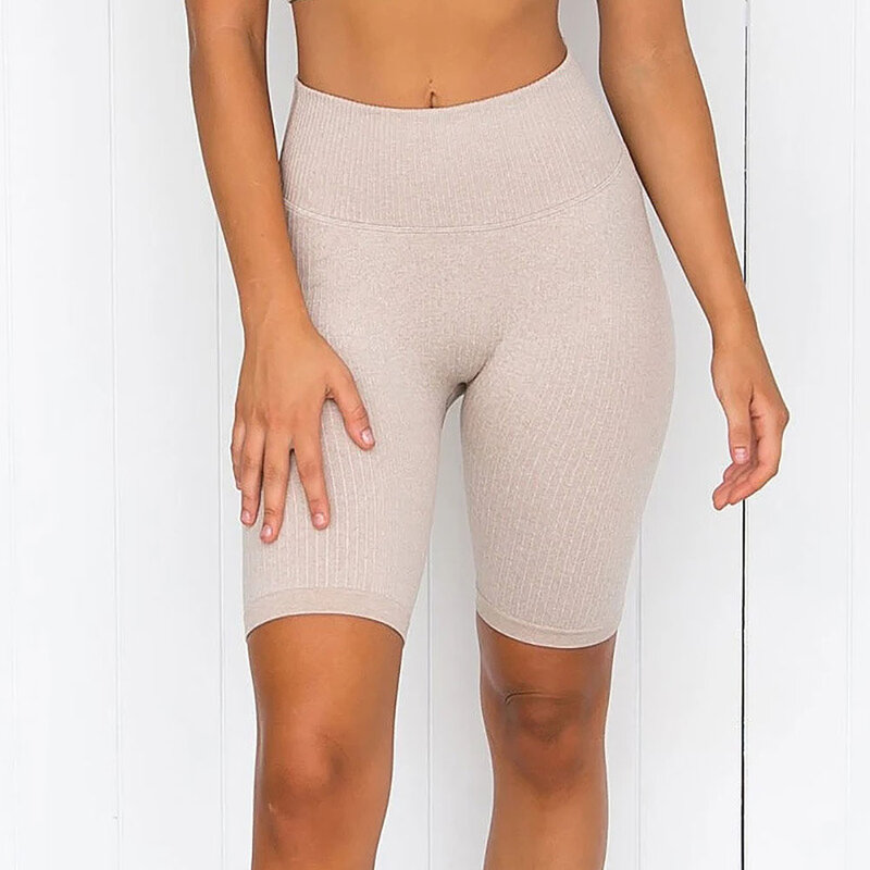 Pantalones cortos de Yoga sin costuras para mujer, mallas deportivas para correr, pantalones cortos para bicicleta, ropa de gimnasio, mallas deportivas