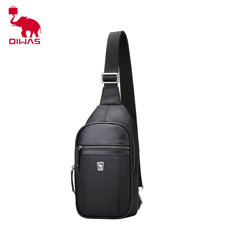 Oiwas – sac à bandoulière imperméable pour homme, sacoche de poitrine, sac de taille, pour l'extérieur, voyage, école