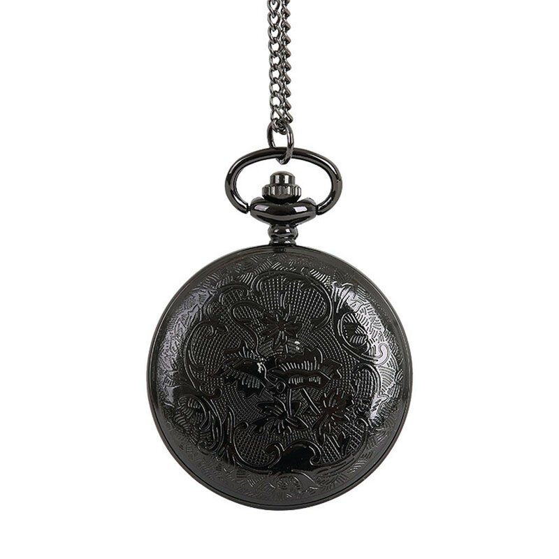 Relógio de bolso vintage, colar clássico de corrente retrô o grande para o papai, presente para homens e mulheres, joias de presente q