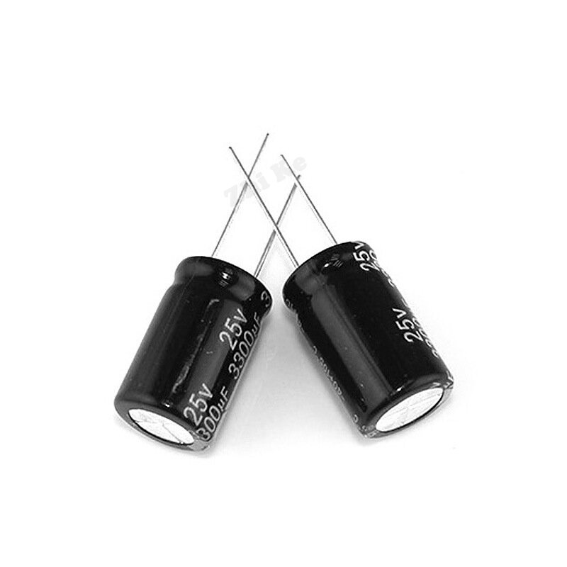 5 pces 25v 3300uf 16*25mm baixo capacitor eletrólito de alumínio esr 20% capacitores elétricos