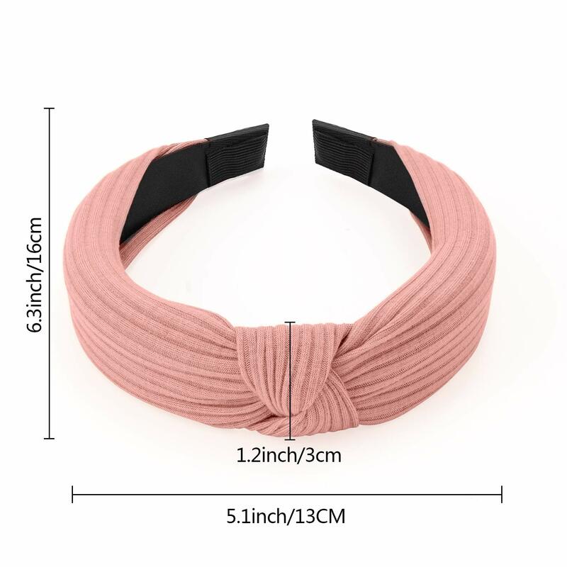6/9PCS Knot Headbands for Women Solid Hair Bands Hair Accessories for Girls Fashion Headwear Hair Bows Band Lady Fashion Gifts