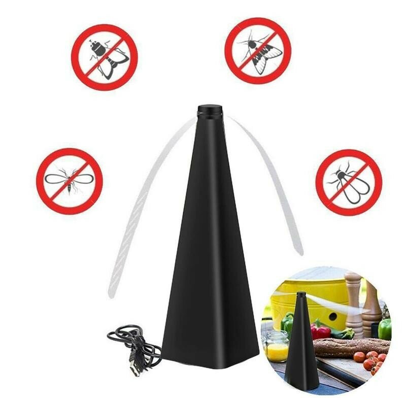 Fly Destroyer Propellor Table Food Protector Fly Destroyer Trap Mosquitoes Insect Killer Pest Reject Keep Flies Bugs Away