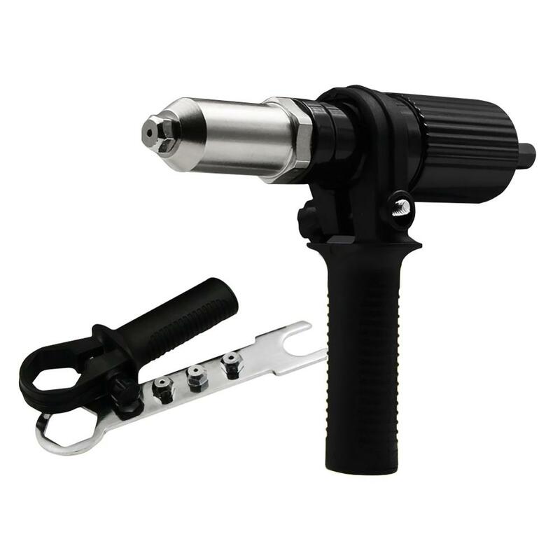 Electric Hand Riveter Conversion Tool Insert Nail Riveting Adapter Gun Nut Tool Cordless Rivets Drill Adaptor
