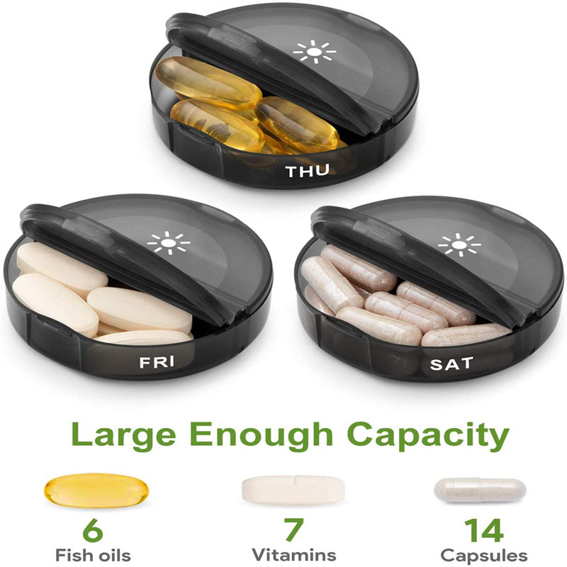 Pille Box Weizen Versiegelt 10 Grids Pille Container Organizer Gesundheit Pflege Medikament Reise Teiler 7 Tage Pille Lagerung Tasche Reise pille Fall