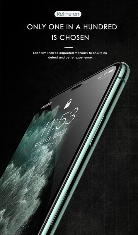 Kaca Tempered Cover Penuh untuk iPhone 12 11 Pro Max Kaca Pelindung Layar untuk iPhone 7 8 Plus X XR XS Max 6 6S Plus
