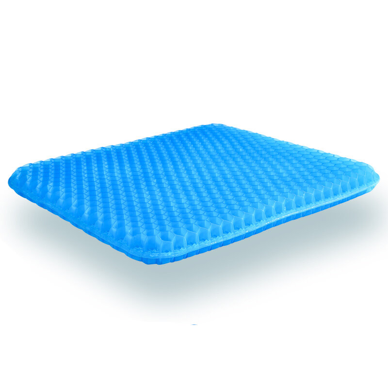 Almofada de gel, tamanho grande, acolchoado, elástico, almofada para sentar, colmeia, carro ou sofá, almofada para cervical